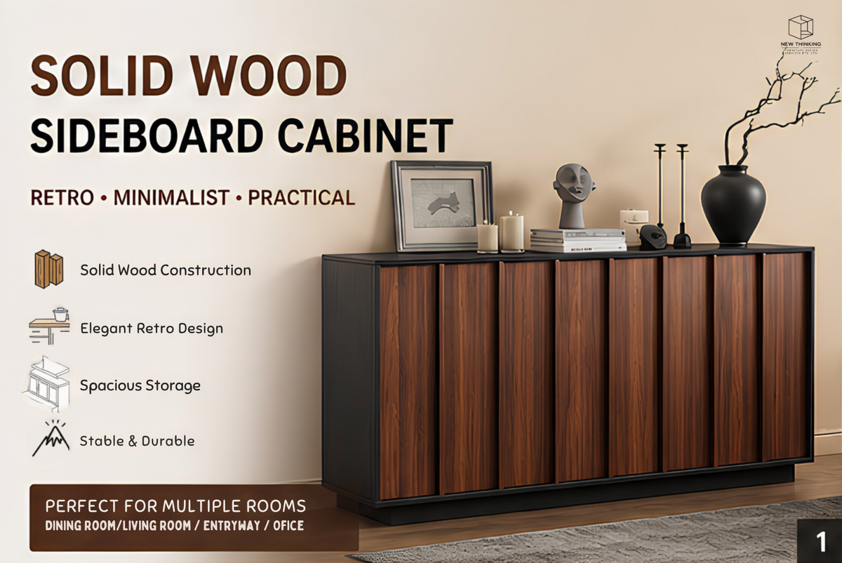Solid Wood Multi-Purpose Storage Cabinet | Shoe Cabinet | Sideboard | Tea Cabinet
