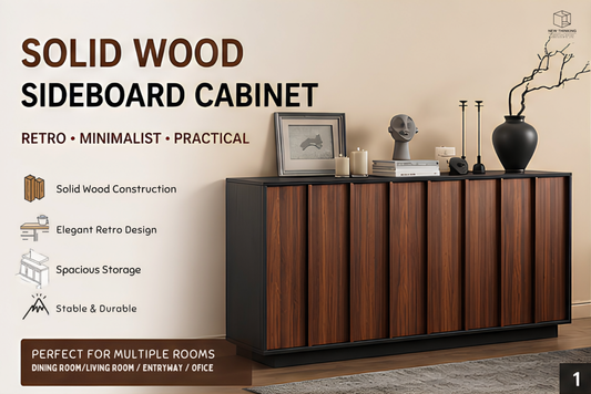 Solid Wood Multi-Purpose Storage Cabinet | Shoe Cabinet | Sideboard | Tea Cabinet