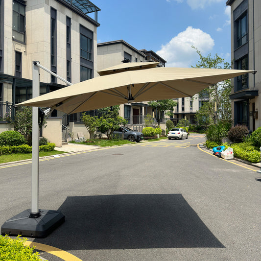 罗马伞户外庭院大型遮阳伞休闲室外花园庭院家具商用外摆大伞防风