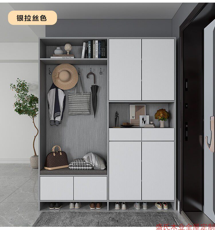 Custom entrance shoe cabinet for home, entryway, hallway cabinet, modern minimalist small apartment storage cabinet, organizing and decorative cabinet