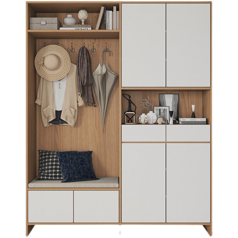 Custom entrance shoe cabinet for home, entryway, hallway cabinet, modern minimalist small apartment storage cabinet, organizing and decorative cabinet