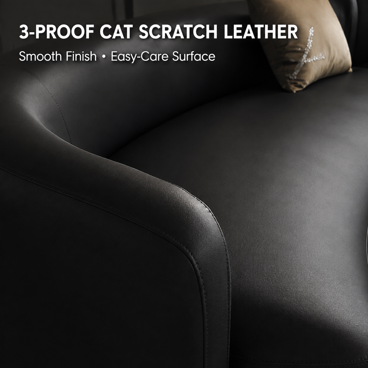 Italian-Style Curved Sofa | Custom Arc Reception Sofa for Hotel, Salon & Office