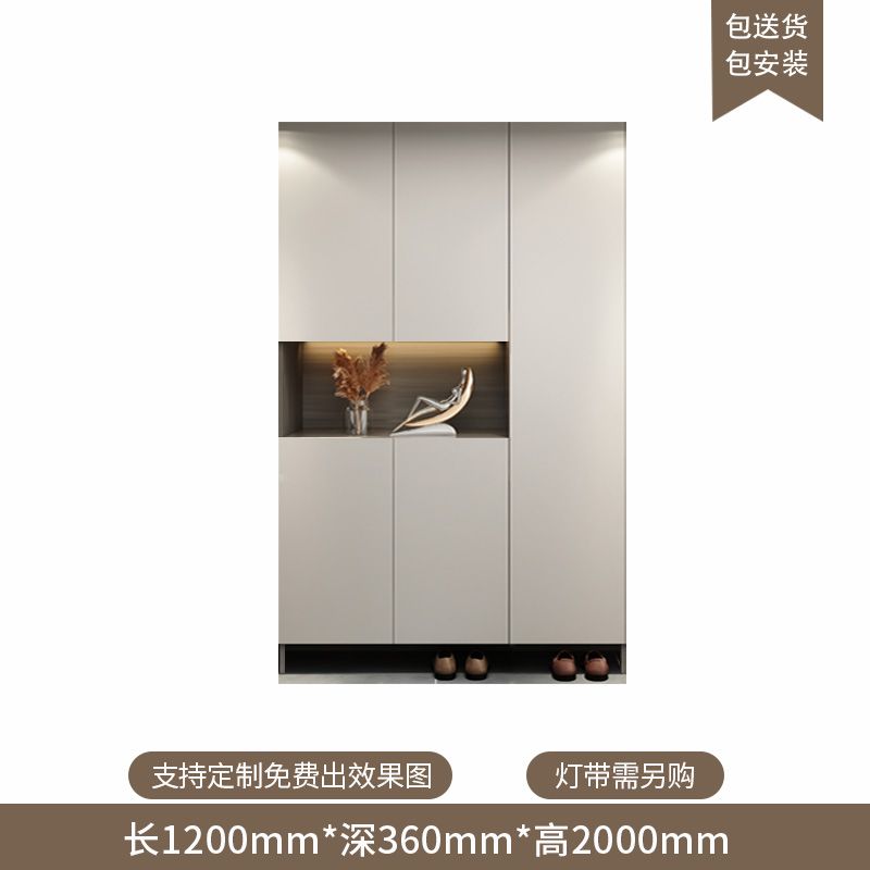 家用门口楼道大容量客厅门厅柜储物柜定制进门入户鞋柜玄关柜一体